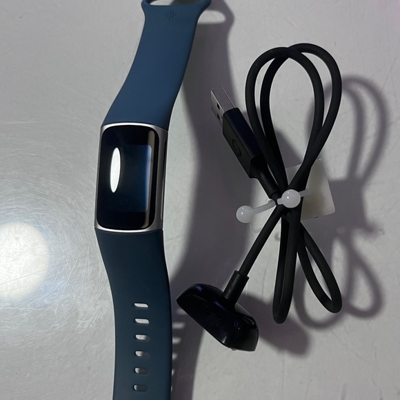 Used once. Fitbit Charge 5. Blue. - Picture 2 of 5